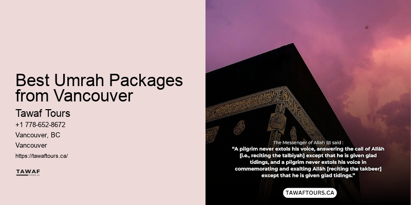 Umrah Packages Including Activities Vancouver