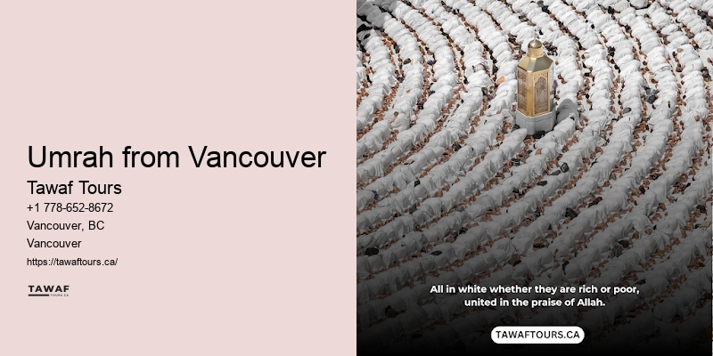 Umrah travel packages Vancouver to Mecca