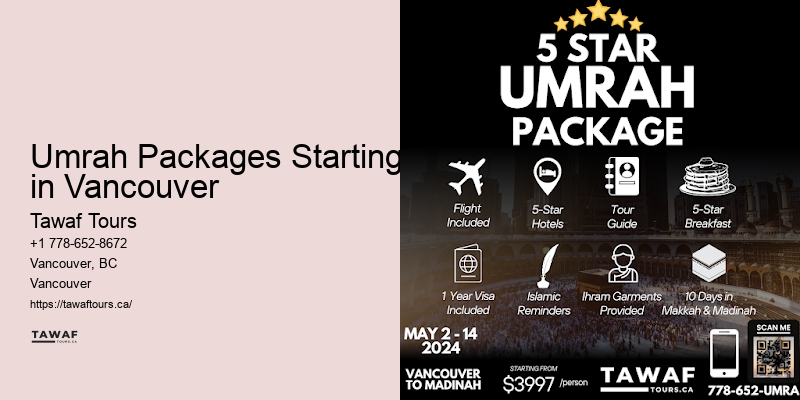 Umrah Tours from Vancouver