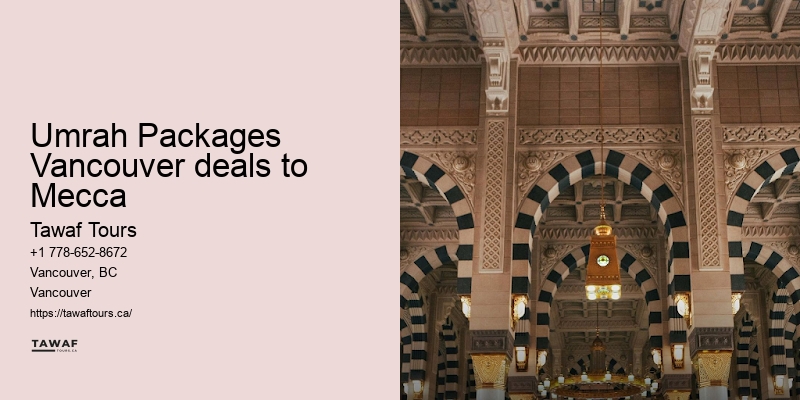 Umrah travel Vancouver specials to Mecca