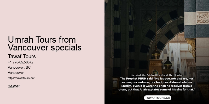 Umrah Packages from Vancouver deals to Mecca