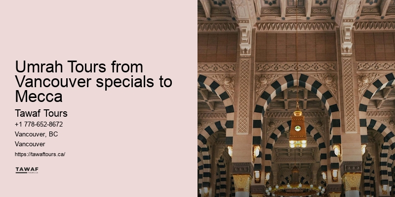 Umrah Packages from Vancouver to Mecca specials