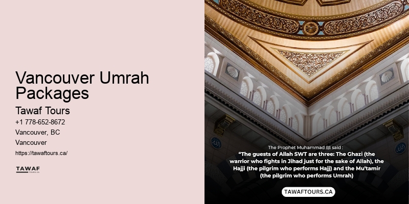 Umrah Packages from Vancouver specials