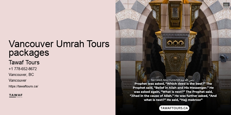 Umrah Packages Including Flights Vancouver