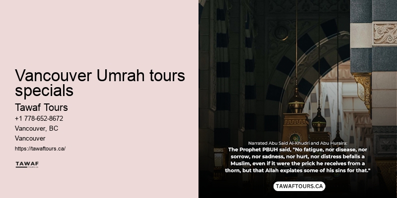 Vancouver Umrah travel specials to Mecca