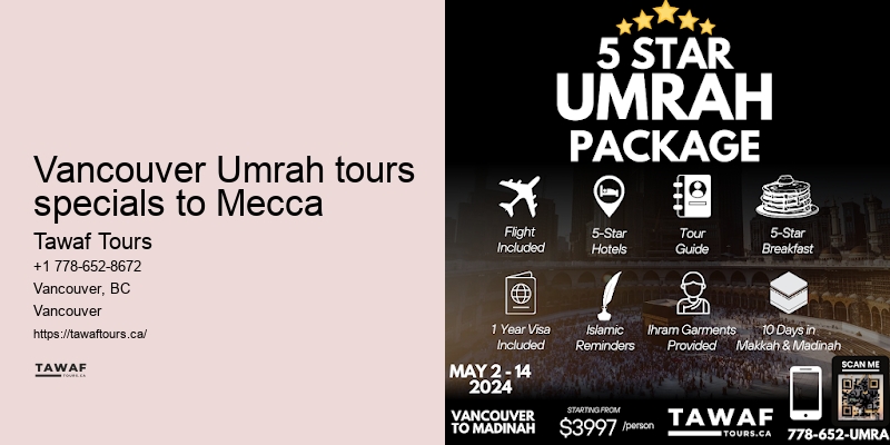 Umrah Packages Vancouver flights