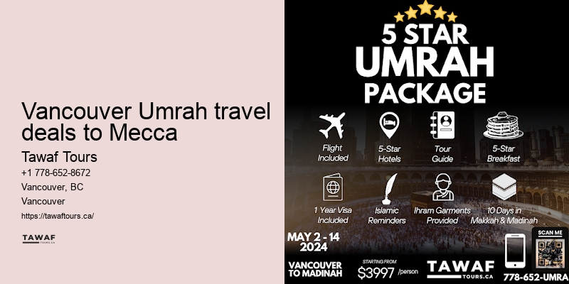 Umrah Packages Vancouver with Ziyarat