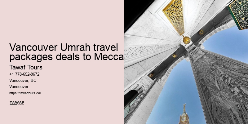 Umrah flights Vancouver deals to Mecca