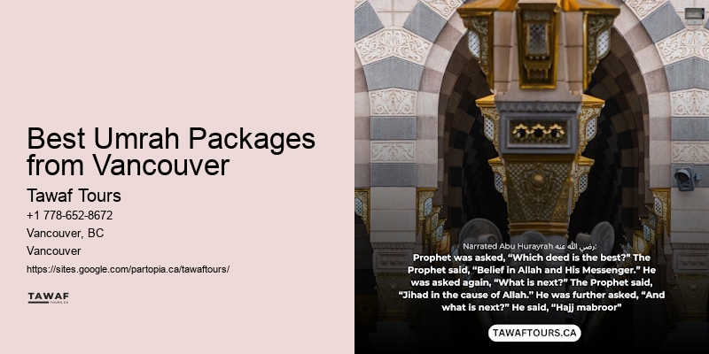 Vancouver Umrah tours specials