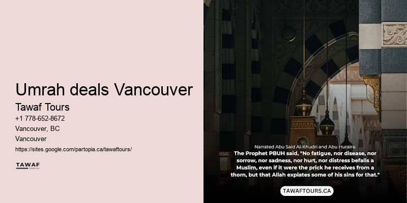Umrah Tours Vancouver deals to Mecca