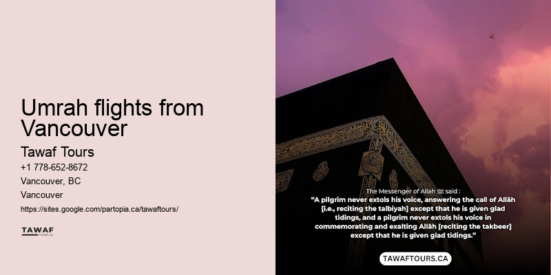 Umrah Packages from Vancouver with Airfare