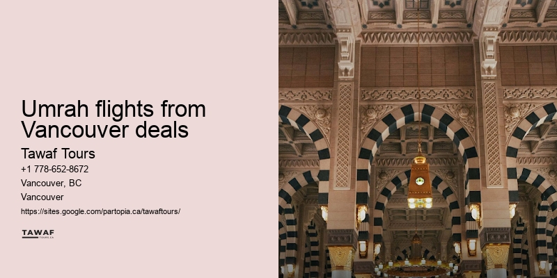 Umrah flights from Vancouver specials