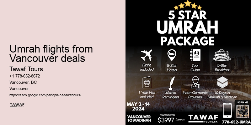 Vancouver Umrah Sightseeing Packages