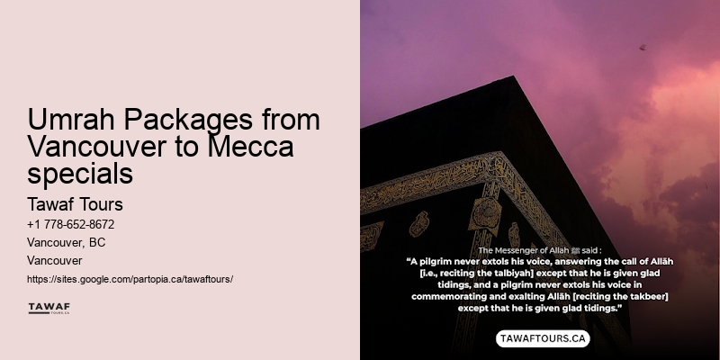 Umrah insurance Vancouver rates