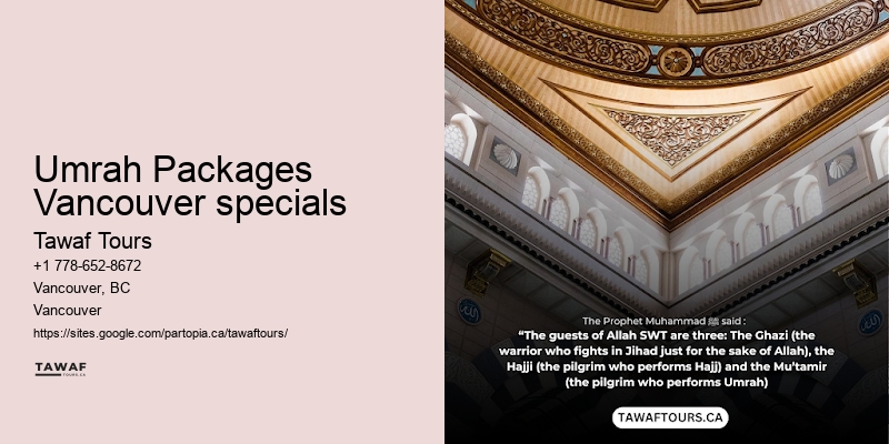 Umrah Vancouver Special Offers