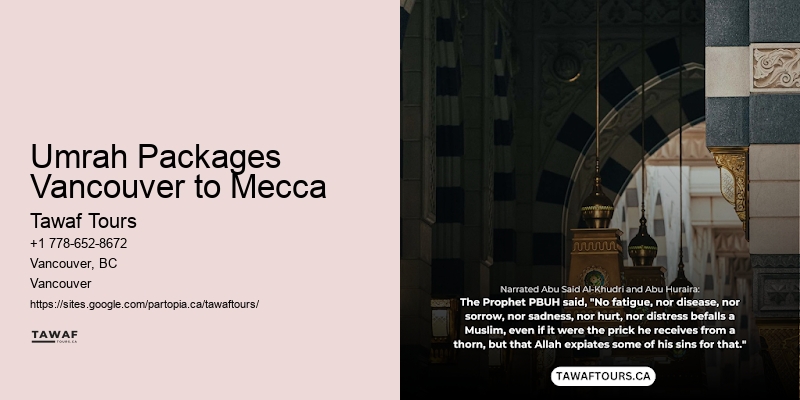 Umrah Packages Vancouver deals to Mecca