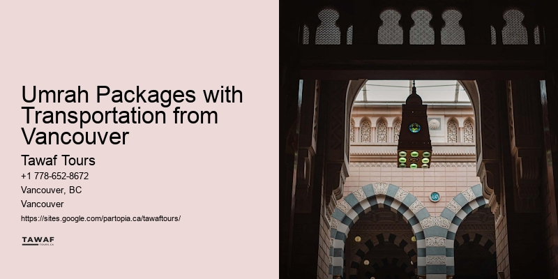 Vancouver Umrah packages specials to Mecca