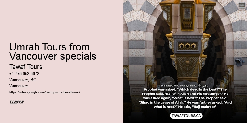 Affordable Umrah travel packages from Vancouver