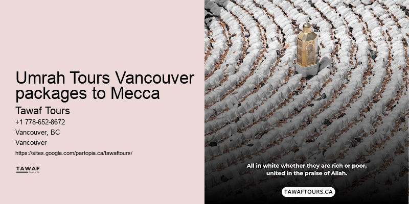 Umrah flights from Vancouver deals