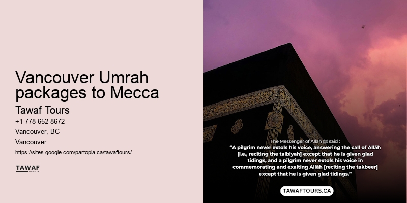Umrah Packages Including Activities Vancouver