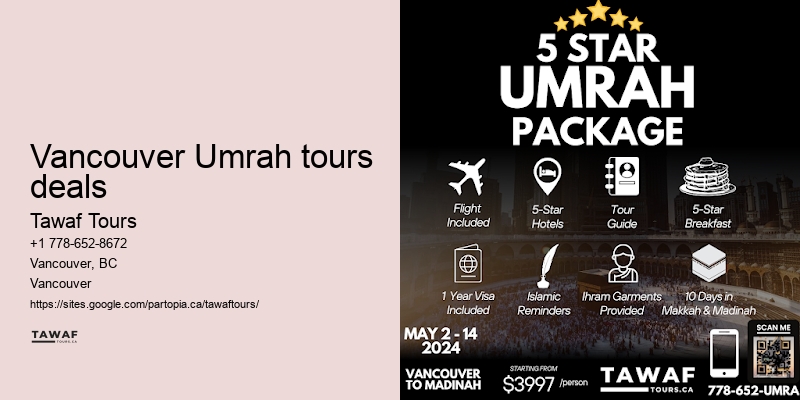 Umrah Packages Including Food Tours Vancouver