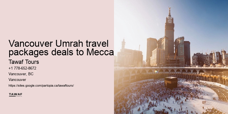 Umrah travel Vancouver deals to Mecca