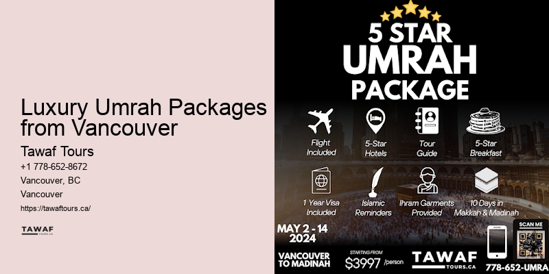 Umrah Packages Vancouver with Free Wi-Fi