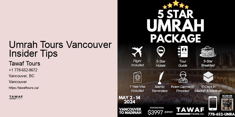 Vancouver Umrah Tours with Educational Seminars