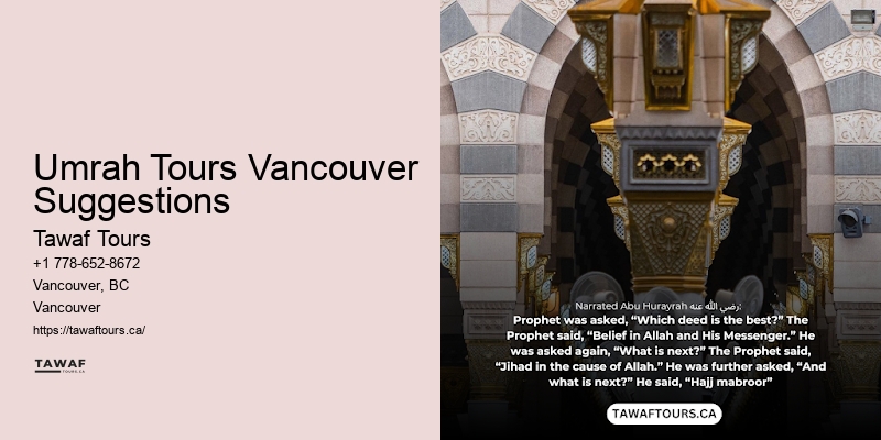 Vancouver Umrah Tour Prices