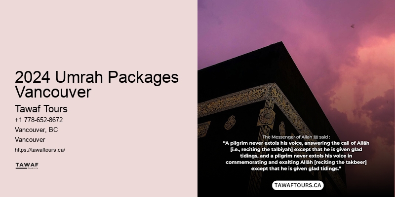Customizable Umrah Packages 2024 Umrah Packages Vancouver