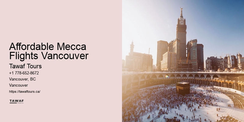 Direct Umrah Travel Affordable Mecca Flights Vancouver