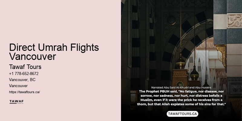 Direct Umrah Flights Vancouver Holy Tours