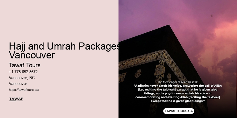 Umrah Travel Discounts Hajj and Umrah Packages Vancouver