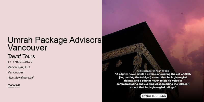 Umrah Package Advisors Vancouver Umrah Pilgrim Tours