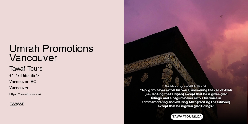 Umrah Tour Packages Umrah Promotions Vancouver