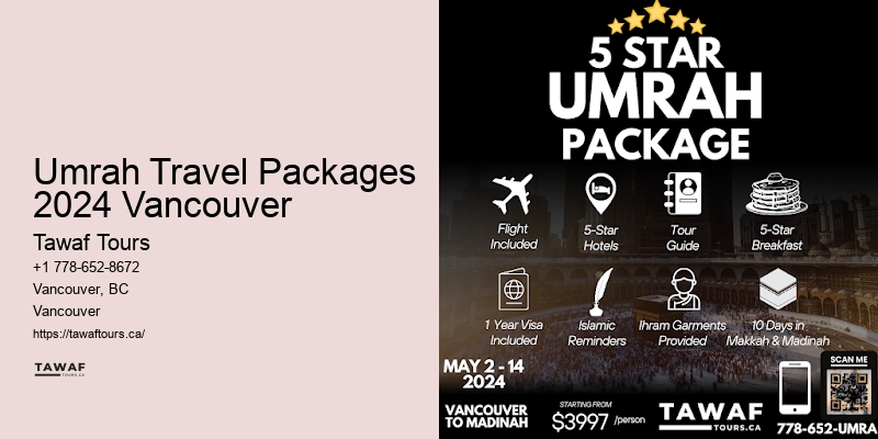 Umrah Travel Packages 2024 Vancouver Umrah Customized Itineraries