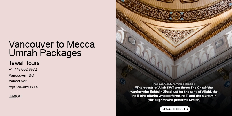 Umrah Specials Vancouver to Mecca Umrah Packages