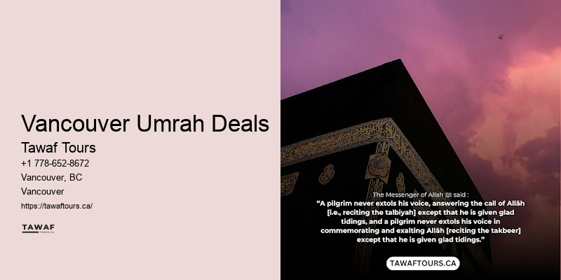 Umrah Tours 2024 Vancouver Umrah Deals