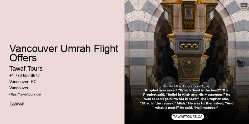 Umrah Holiday Packages Vancouver Umrah Flight Offers