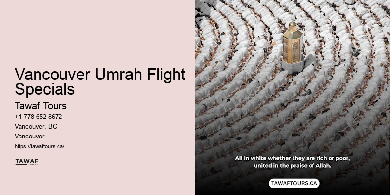 Vancouver Umrah Flight Specials Pilgrimage Service Providers