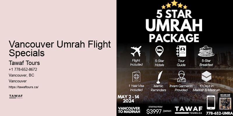 Vancouver Umrah Flight Specials Umrah Packages Today