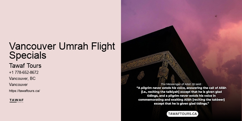 Vancouver Umrah Flight Specials Premium Umrah Services