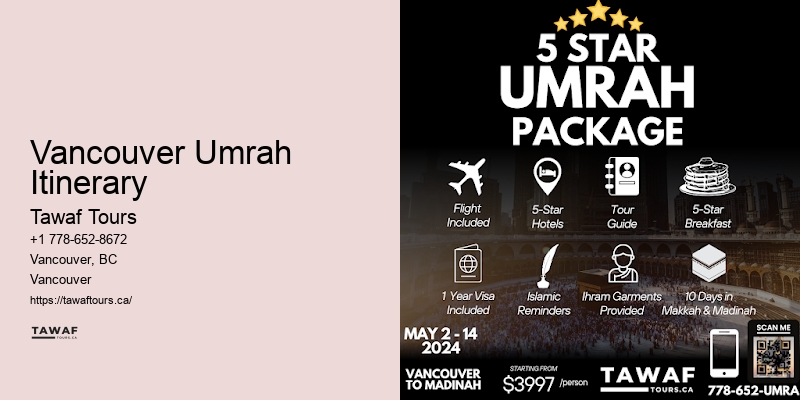Umrah Travel Discounts 2024 Vancouver Umrah Itinerary