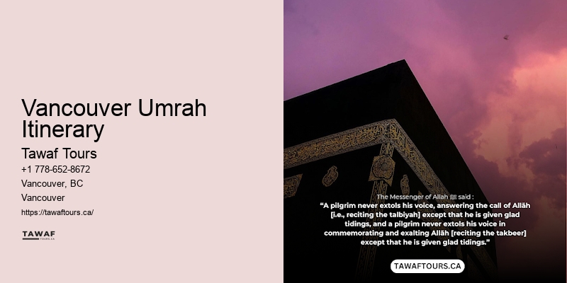 Vancouver Umrah Itinerary Umrah Full-Service Packages