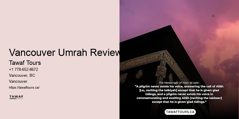 Vancouver Umrah Reviews Umrah Guide Services